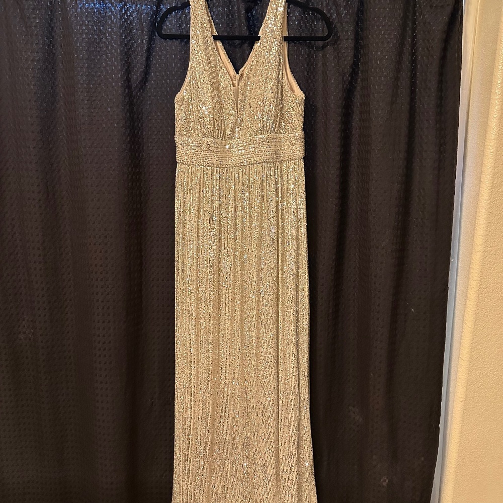 Champagne sequin gown